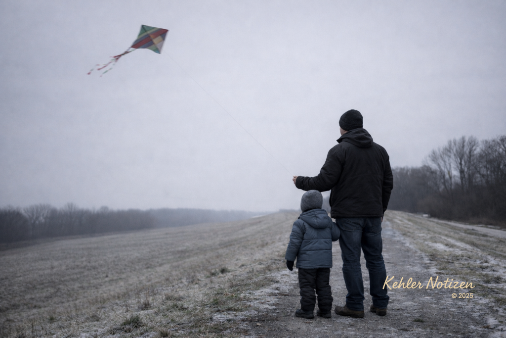 Heiligabend, das Kind und der Drachen